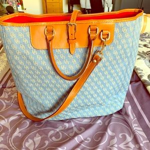 Dooney and Bourke Denim Monogram Tote